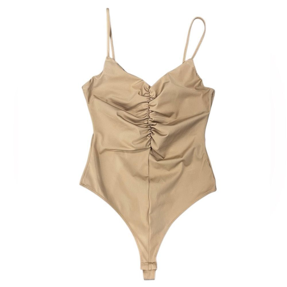H&M Rutched Satin bodysuit Size Medium